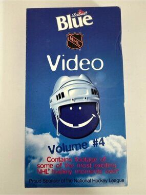 Labatt Blue NHL Video VHS Volume 4 Hockey Highlights Bloopers Vintage Tape